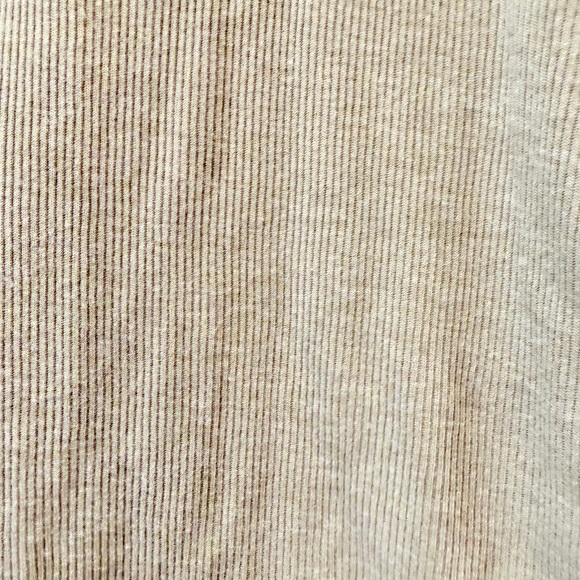 Lucky Brand V-Neck Long Sleeve Top - Tan - Picture 6 of 6